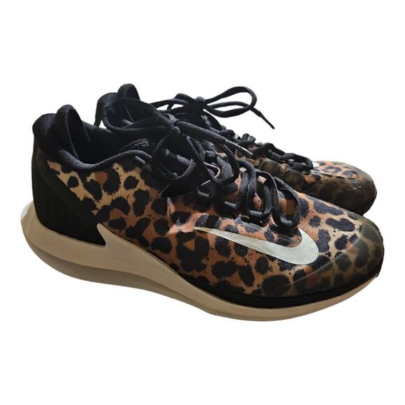 NIKE Women's Air Zoom Zero HC 'Cheetah Print' Sneakers - Size 9 1/2 - Picture 1 of 9